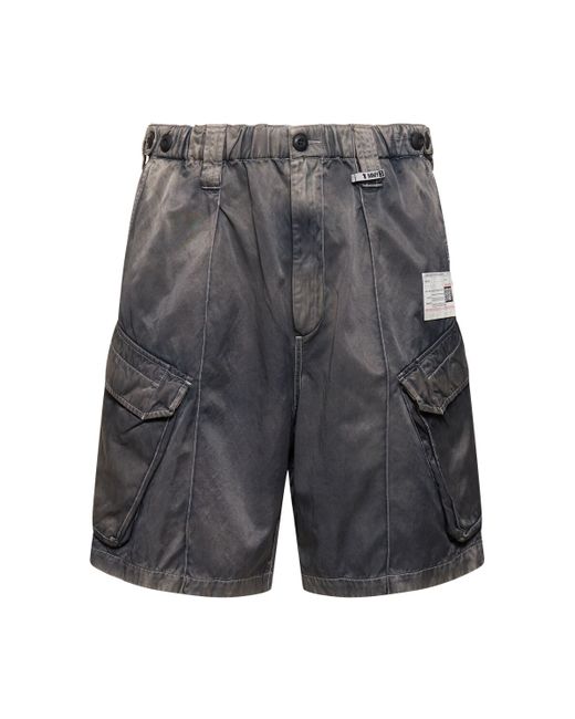 Maison Mihara Yasuhiro Faded Twill Cargo Shorts