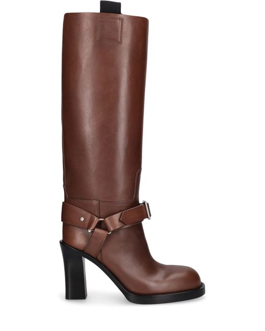 Burberry 100mm Lf Stirrup Leather Tall Boots
