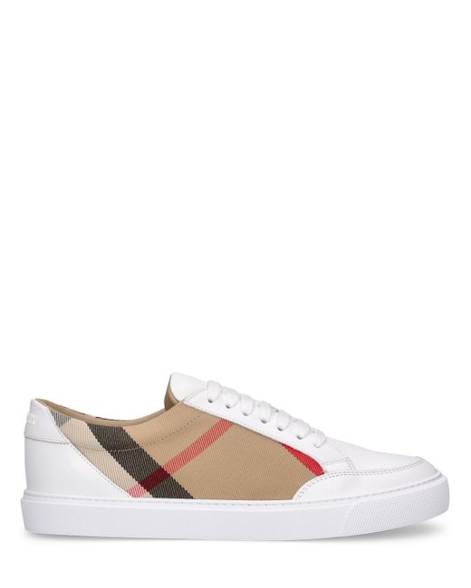 Burberry Lf New Salmond Leather Sneakers