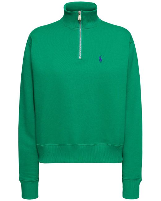 Polo Ralph Lauren Cotton Blend Half-zip Sweatshirt