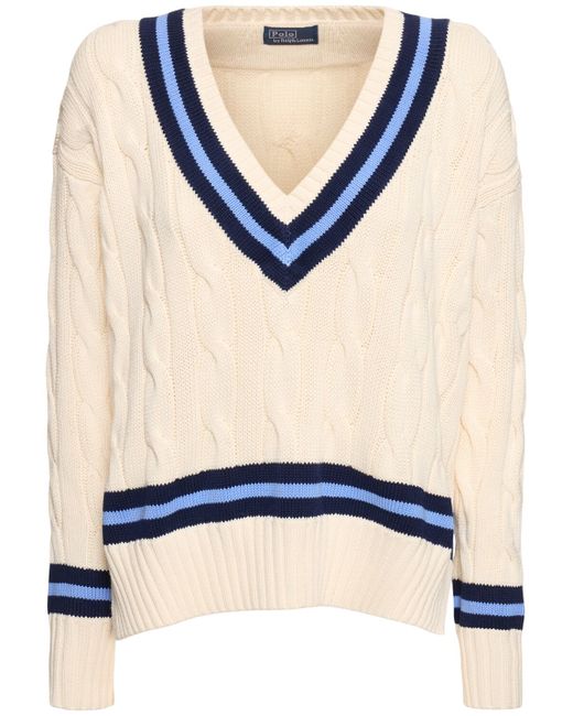 Polo Ralph Lauren Cricket Long Sleeve V-neck Sweater