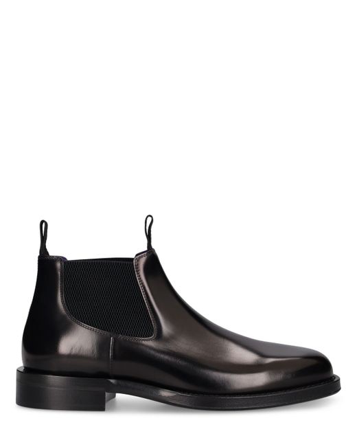 Burberry Mf Tux Leather Low Chelsea Boots