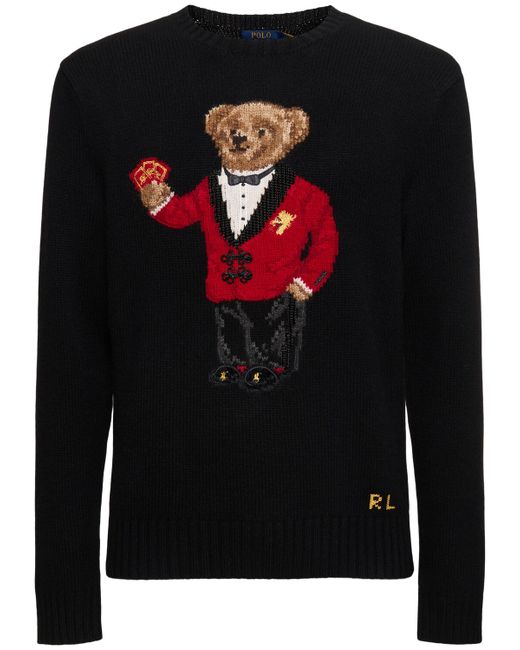 Polo Ralph Lauren Wool Sweater W Bear