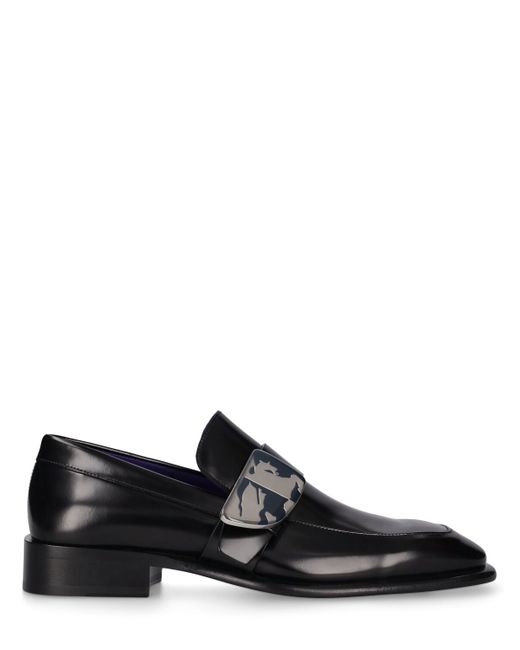 Burberry Shield Edk Leather Loafers