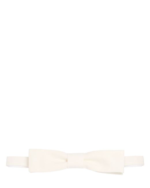 Saint Laurent Rectangle Cotton Bow Tie