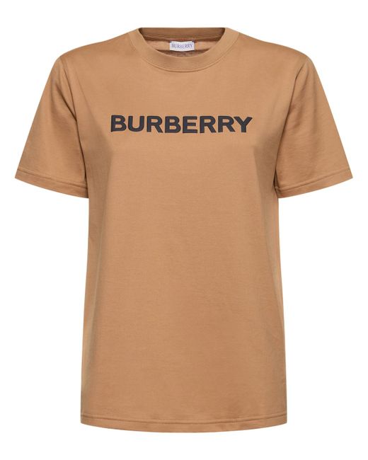Burberry Logo Printed Cotton T-shirt