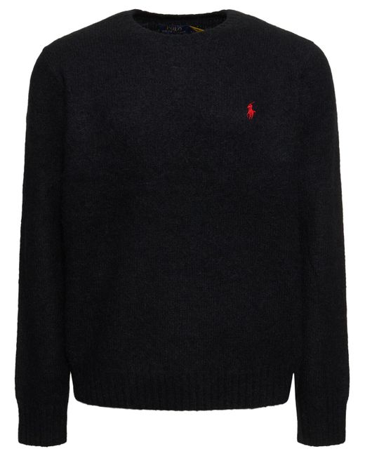 Polo Ralph Lauren Wool Blend Red Logo Sweater