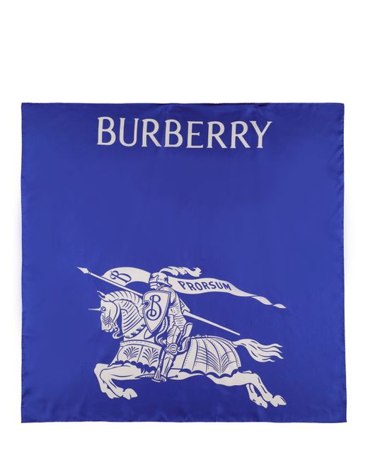 Burberry Logo Printed Silk Scarf