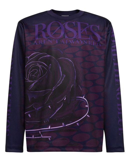 Burberry Rose Print Sweatshirt