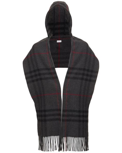 Burberry Hooded Check Scarf