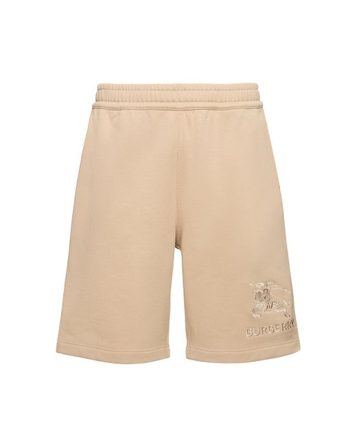 Burberry Taylor Embroidered Logo Jersey Shorts
