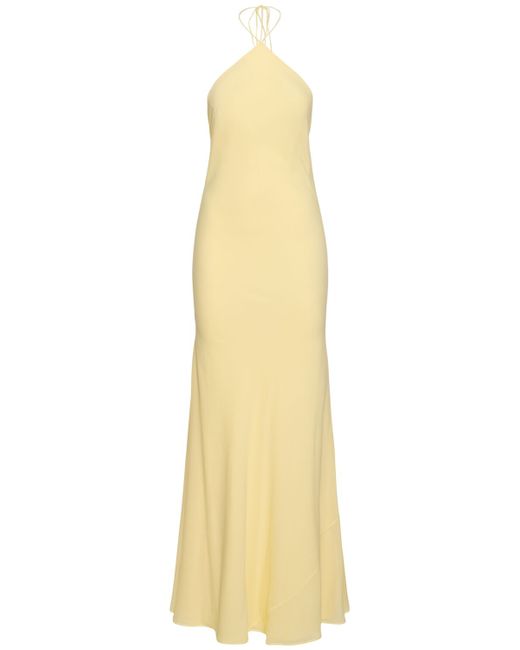The Andamane Rebecca Silk Georgette Maxi Slip Dress