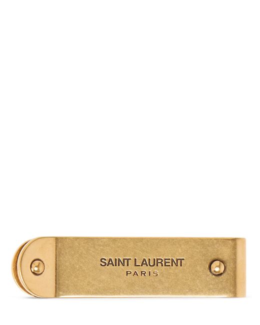 Saint Laurent Logo Metal Money Clip