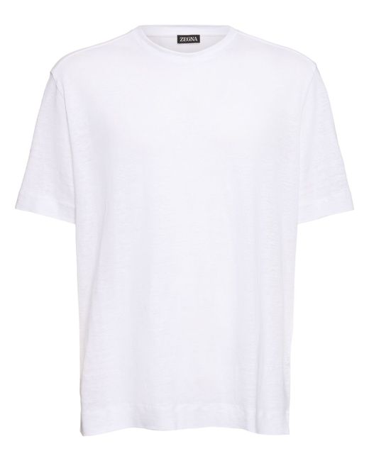 Z Zegna Pure Linen Jersey T-shirt