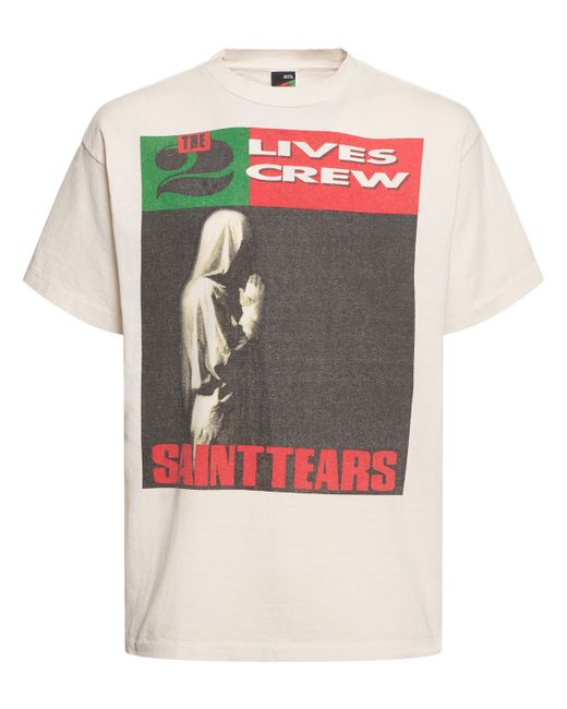 Saint Michael Denim Tears X Saint Mx6 Lives T-shirt