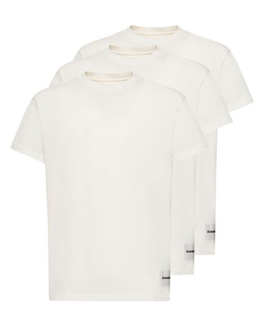 Jil Sander 3 Pack Plus Cotton T-shirt