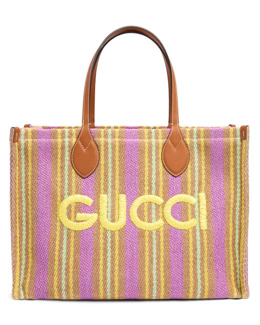 Gucci Summer Canvas Tote Bag