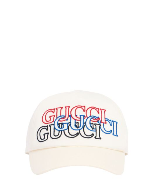 Gucci Embroidery Cotton Baseball Cap