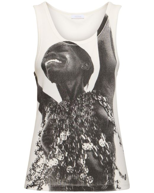 Rabanne Printed Jersey Top