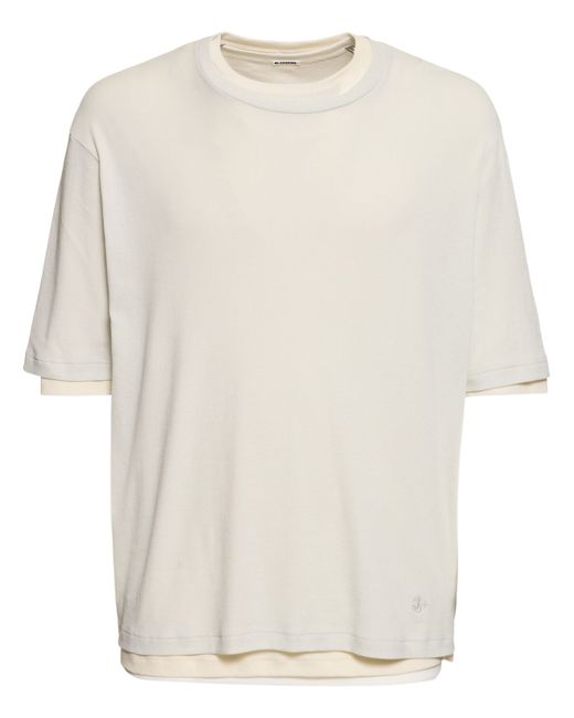 Jil Sander Layered Cotton Short-sleeve T-shirt