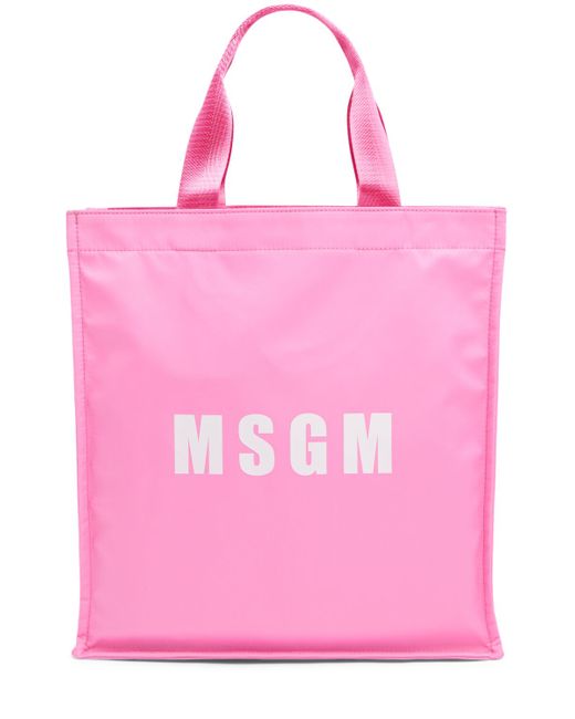 Msgm Nylon Shopping Bag