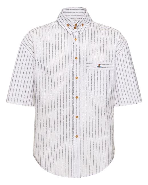 Vivienne Westwood Striped Cotton Poplin S/s Shirt