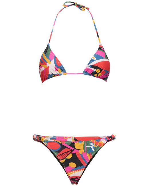 Reina Olga Scrunchie Triangle Bikini Set
