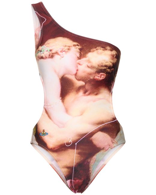 Vivienne Westwood The Kiss Lycra One Shoulder Swimsuit