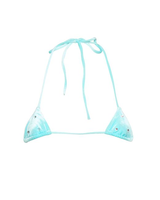 Dsquared2 Embellished Chenille Triangle Bikini Top