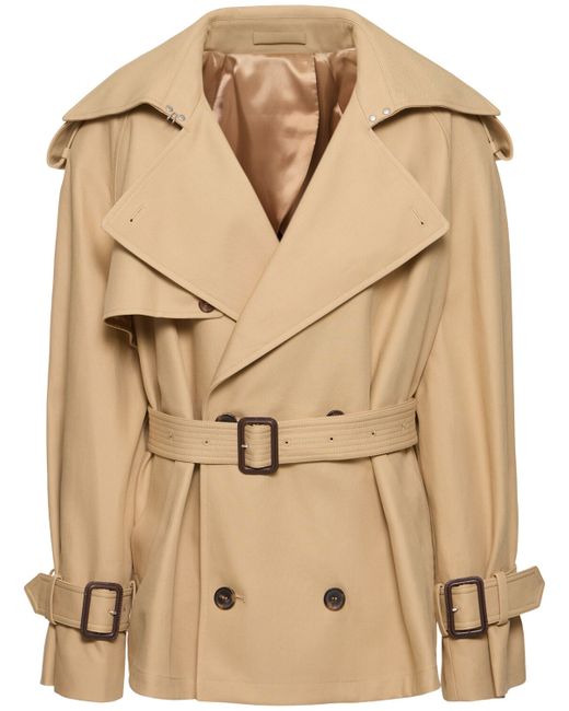 Wardrobe.Nyc Cropped Cotton Trench Coat