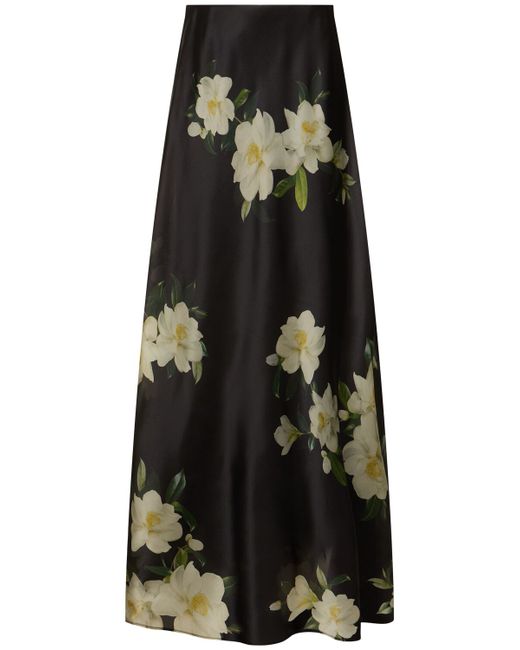 Zimmermann Harmony Floral Flared Silk Maxi Skirt