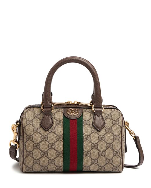 Gucci Mini Ophidia Gg Canvas Top Handle Bag