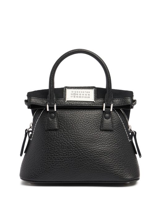 Maison Margiela 5ac Micro Grained Leather Top Handle Bag