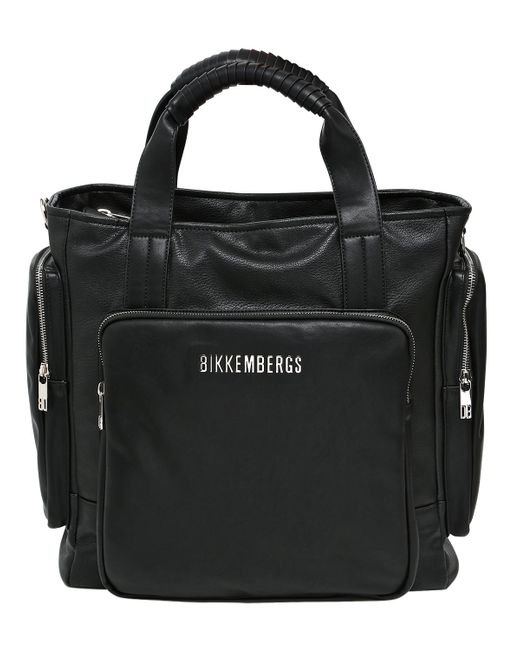 Bikkembergs FAUX LEATHER TOTE BAG