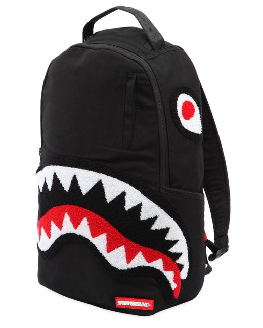 Sprayground GHOST SHARK PATCHES CANVAS BACKPACK