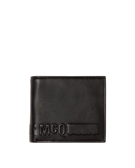 McQ Alexander McQueen EMBOSSED LEATHER COIN POCKET WALLET