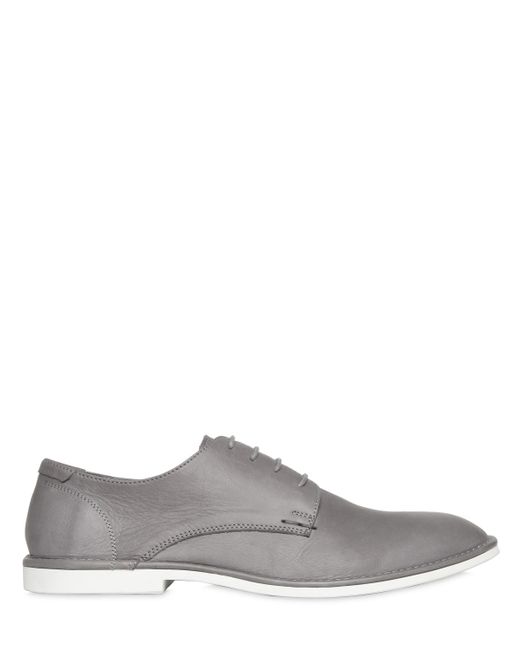 Attimonelli'S SOFTY LEATHER DERBY LACE-UP SHOES
