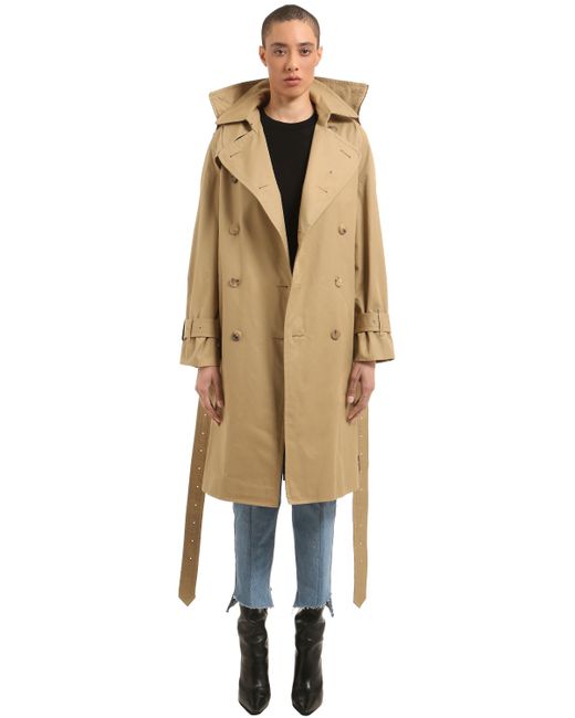 Vetements ADJUSTABLE FIT COTTON TWILL TRENCH COAT