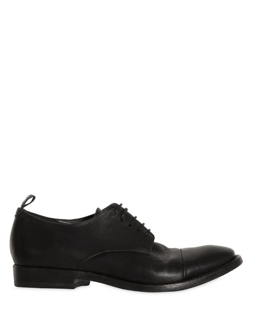 Buttero® WASHED LEATHER DERBY LACE-UP SHOES