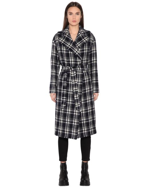 Tagliatore 02-05 DOUBLE BREASTED PLAID BOILED WOOL COAT