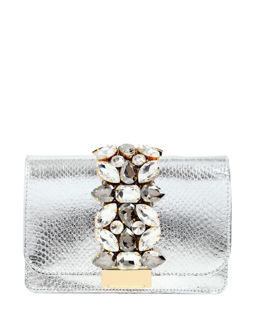 Gedebe WATER SNAKE JEWELED CLUTCH
