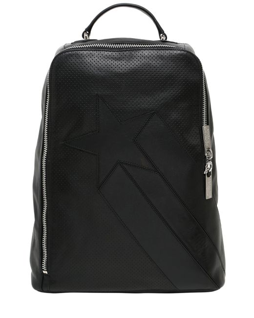 Bikkembergs PERFORATED LEATHER BACKPACK