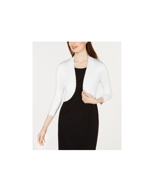 Jessica Howard Open-Front Cropped Cardigan