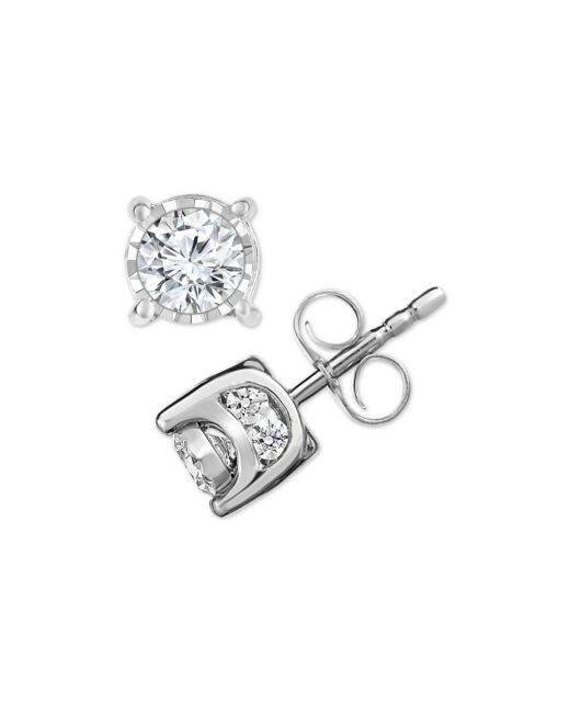 Trumiracle Diamond Stud Earrings 3/4 ct. t.w. in 14k Rose Gold or