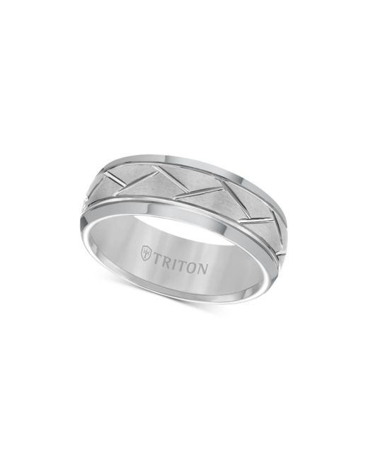 Triton Carbide 8mm Diagonal Accent Ring