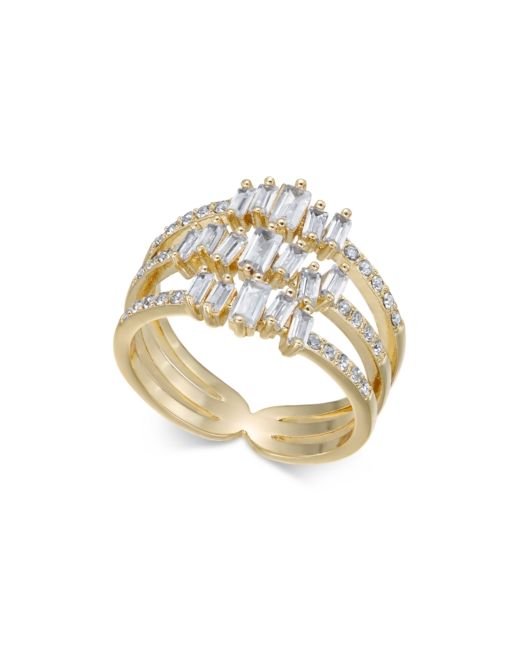 INC International Concepts Inc Tone Crystal Stack Ring Created for Macys