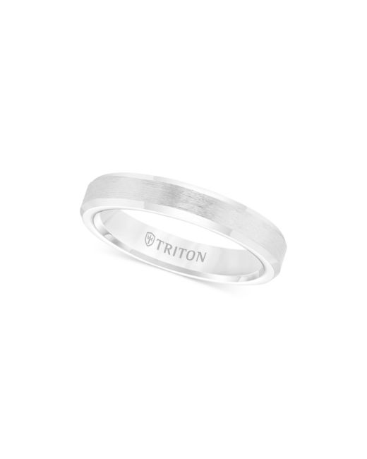 Triton White Carbide Ring Wedding Band 3mm
