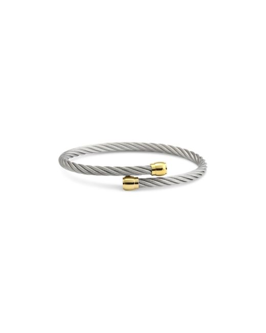 Charriol Two-Tone Cable Bypass Bangle Bracelet in Pvd Stainless Steel Gold-Tone