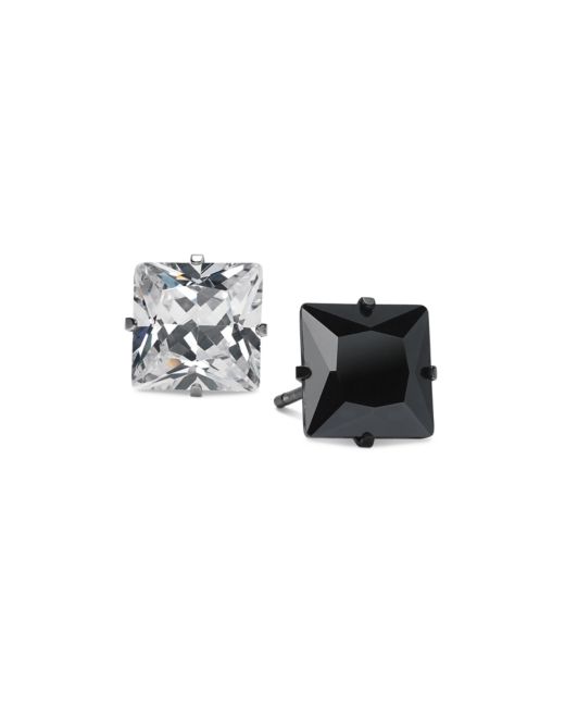 Sutton By Rhona Sutton Two-Tone 2-Pc. Set Square Cubic Zirconia Stud Earrings
