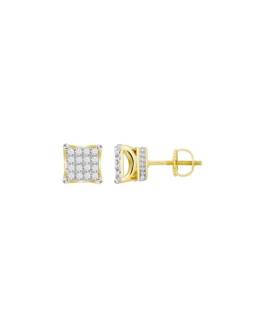 Macy's Diamond 3/4 ct.t.w. Square Earring Set in 10k